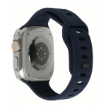 Mobile Origin Λουράκι Σιλικόνης για Apple Watch series 49mm/45mm/44mm/42mm - NAVY ΜΠΛΕ - AWS-01-NBL